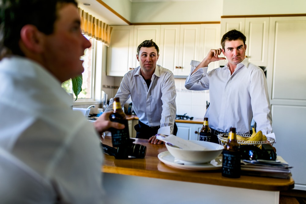 groom in kitchen Brisbane wedding (44)